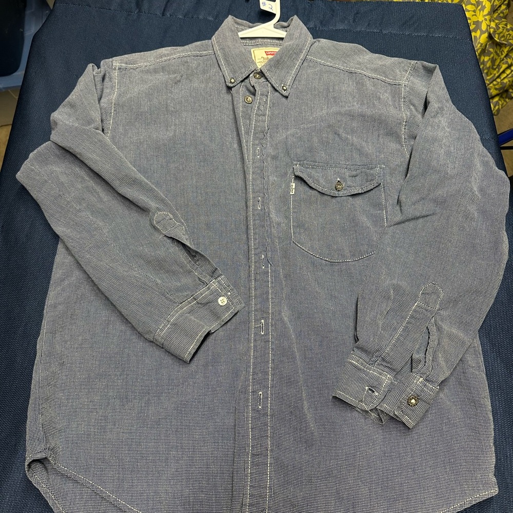 Blue Button-Up Shirt